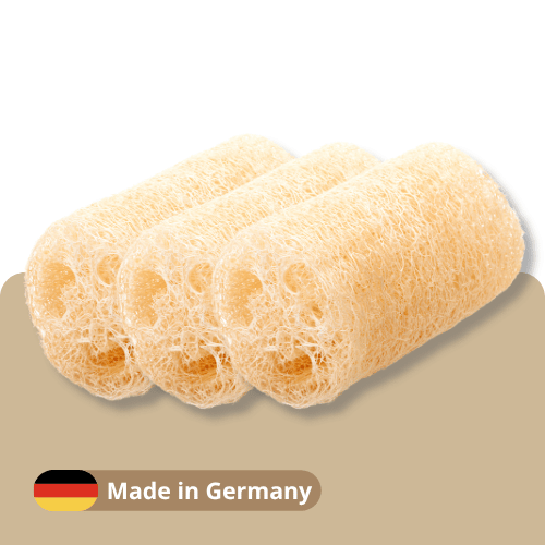 Natürlicher Luffaschwamm für Pferde - 3er Set